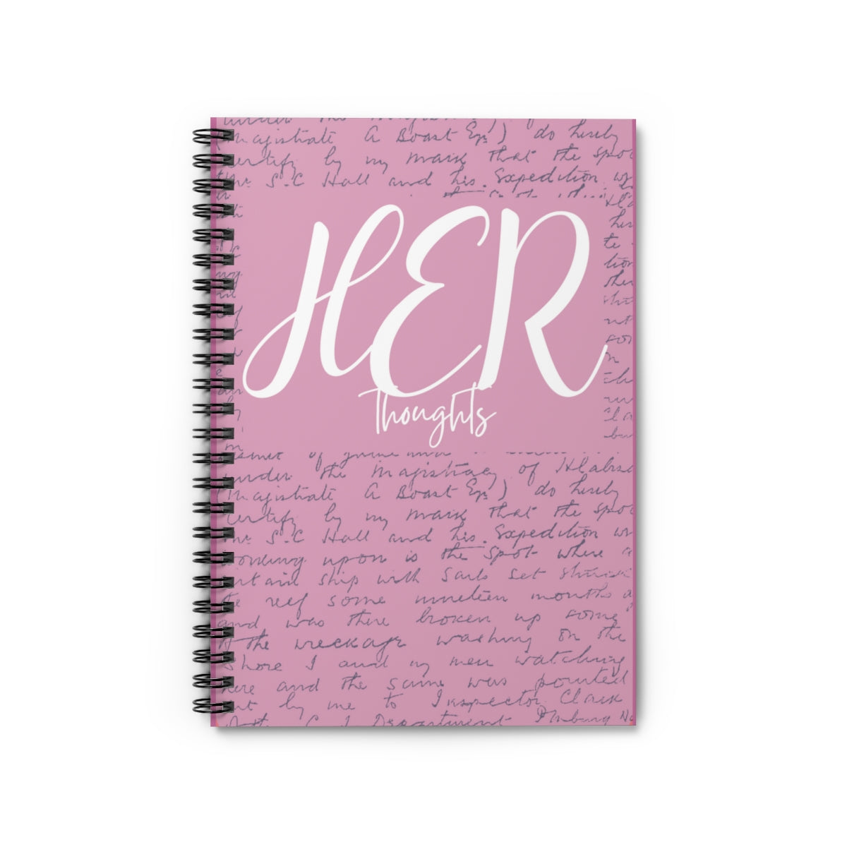 "HER" thoughts spiral notebook