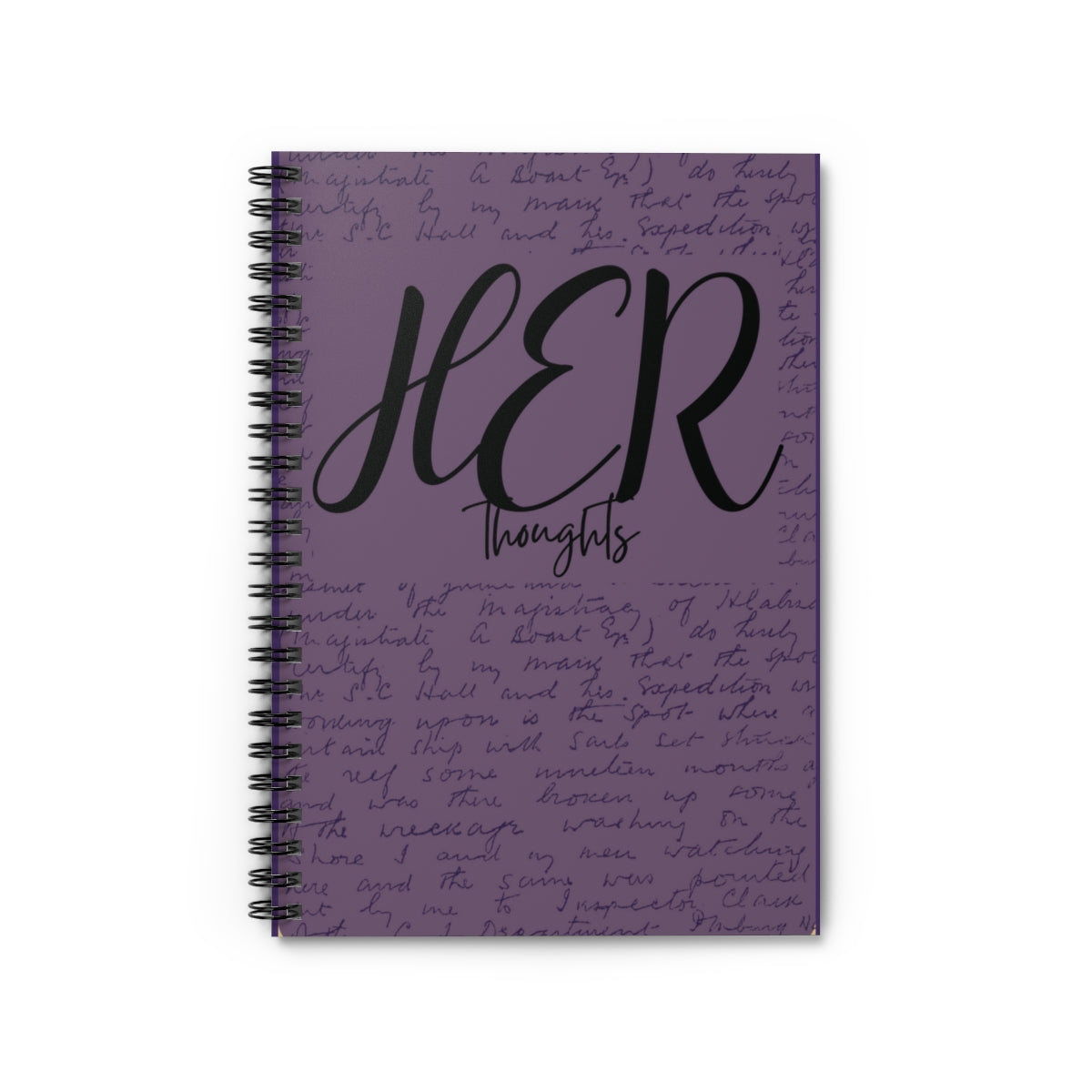 "HER" thoughts spiral notebook