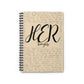 "HER" thoughts spiral notebook